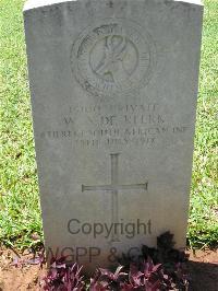 Dar Es Salaam War Cemetery - De Klerk, W A